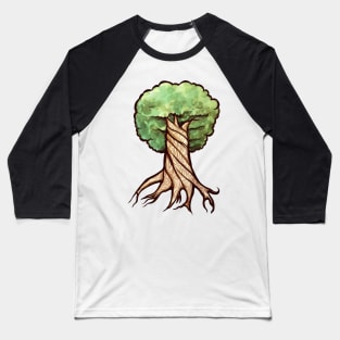 Great Braided Tree Yggdrasil Baseball T-Shirt